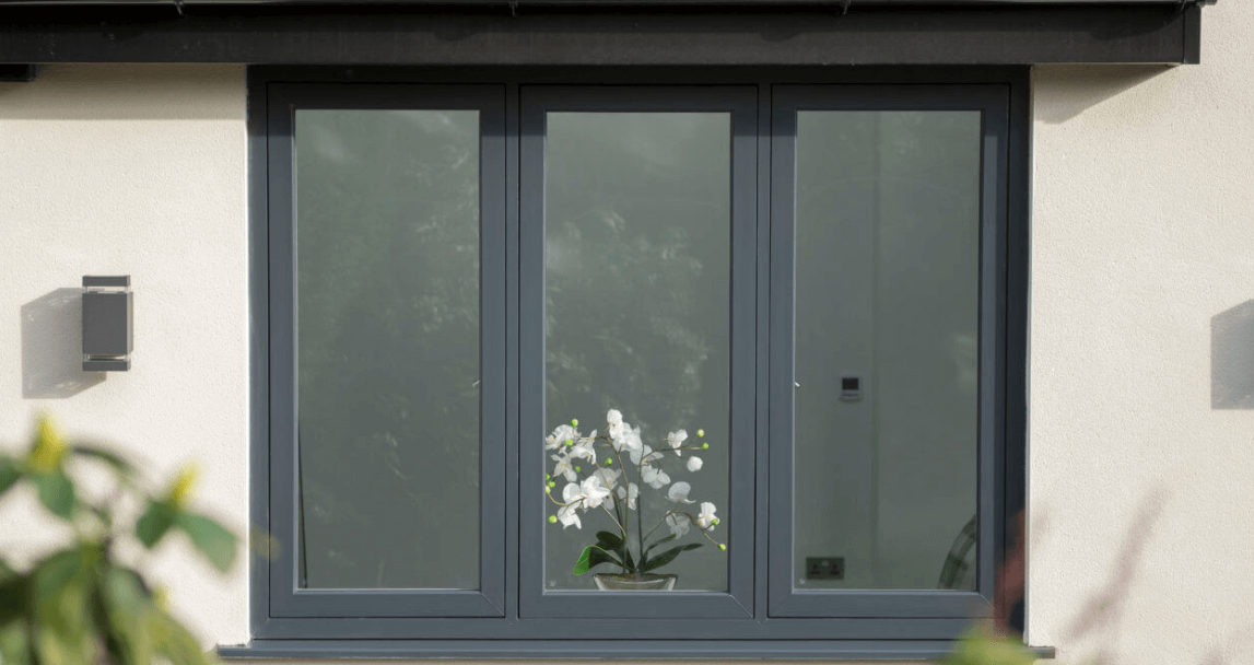 Anthracite Grey uPVC Flush Window