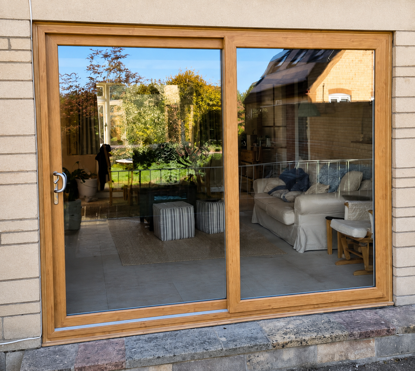 Irish Oak Patio Slider installed in Malmesbury