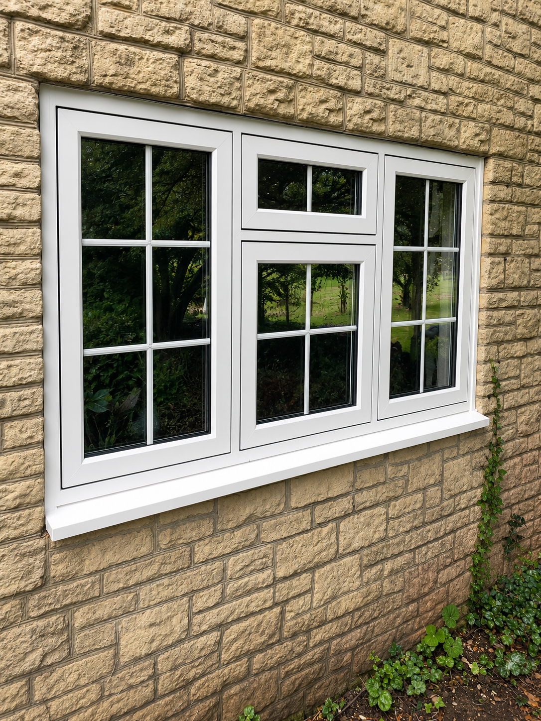 Cream Flush Windows installed in Kington St Michael