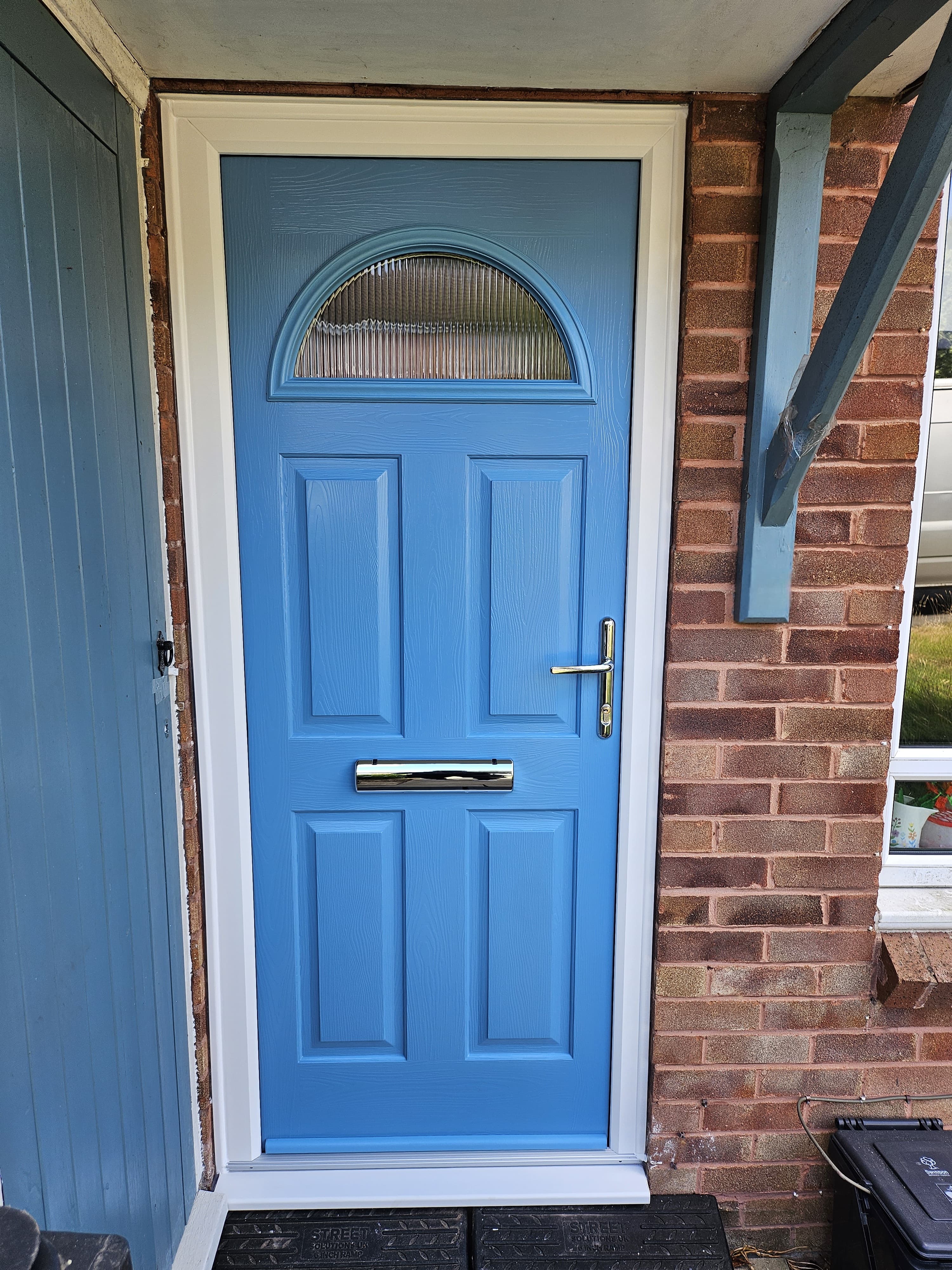 Pottery Blue Composite Front Door
