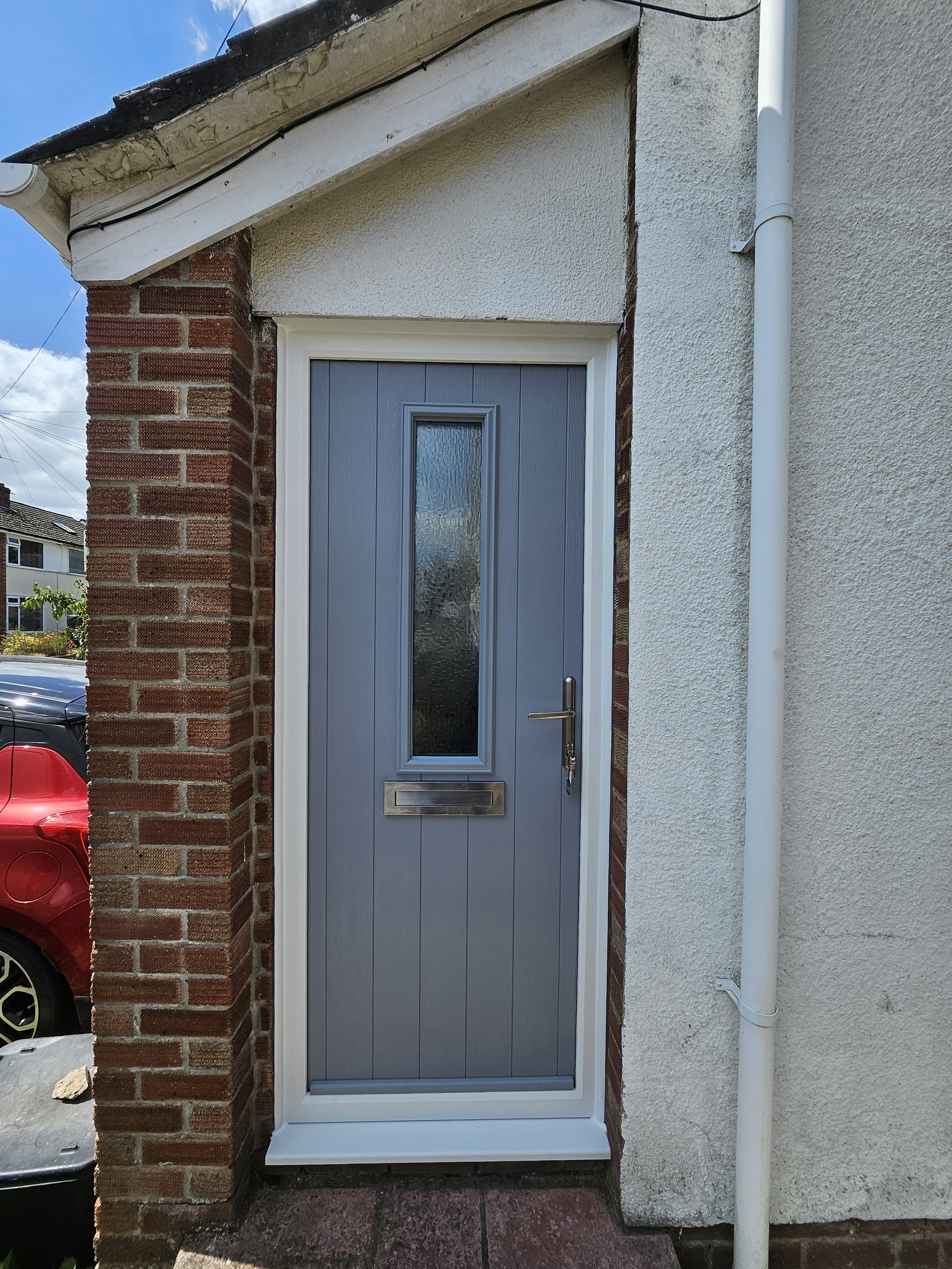 French Grey Composite Front Door